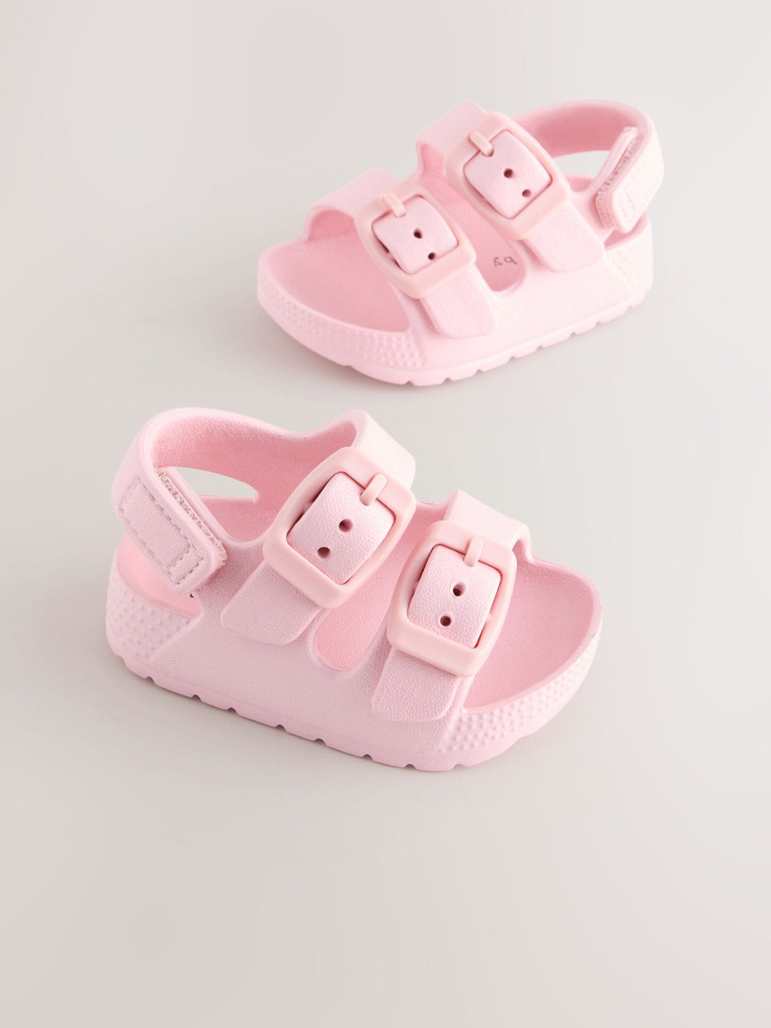 Pink Baby Double Buckle EVA Sandals (0-24mths)
