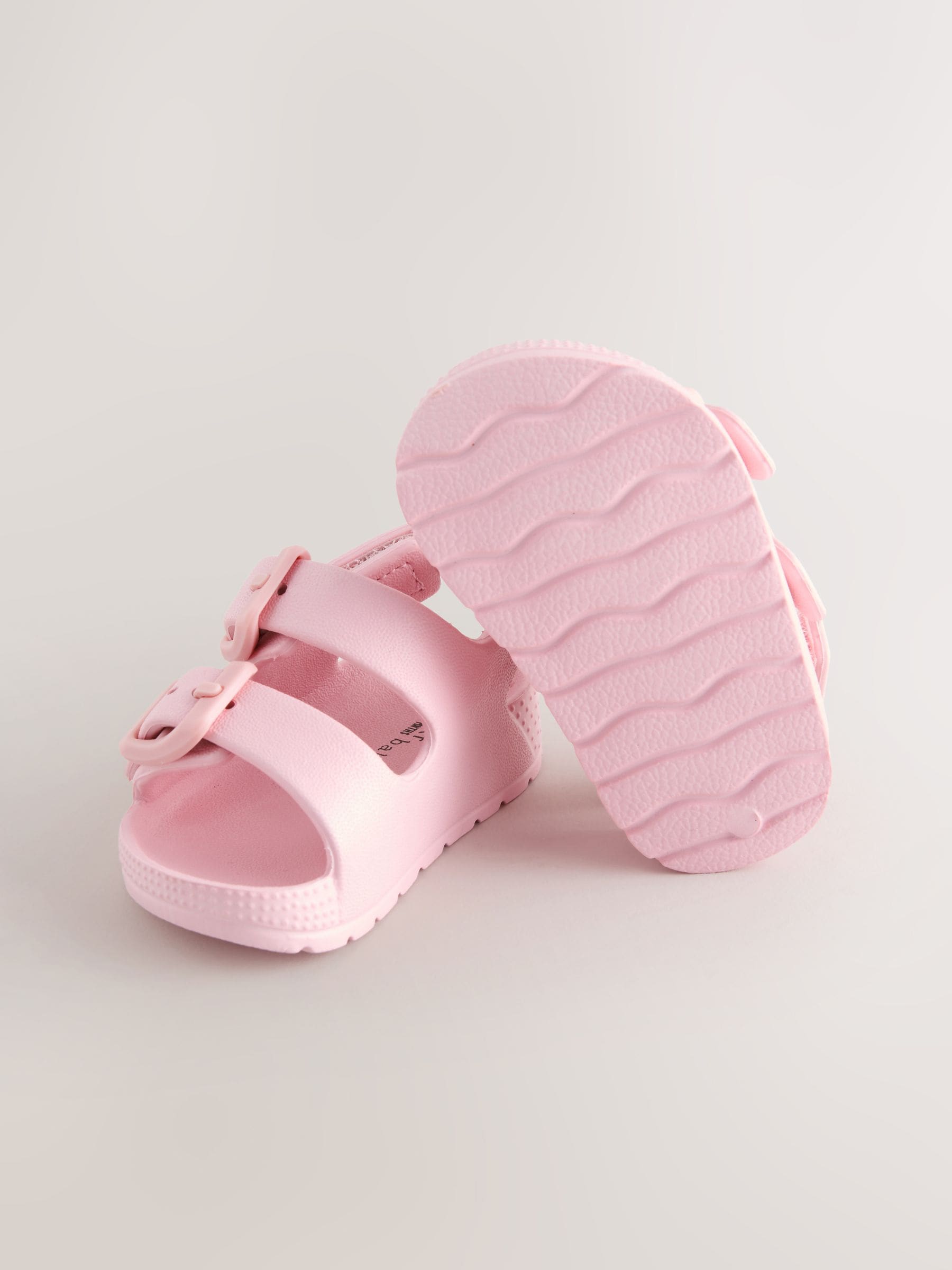Pink Baby Double Buckle EVA Sandals (0-24mths)