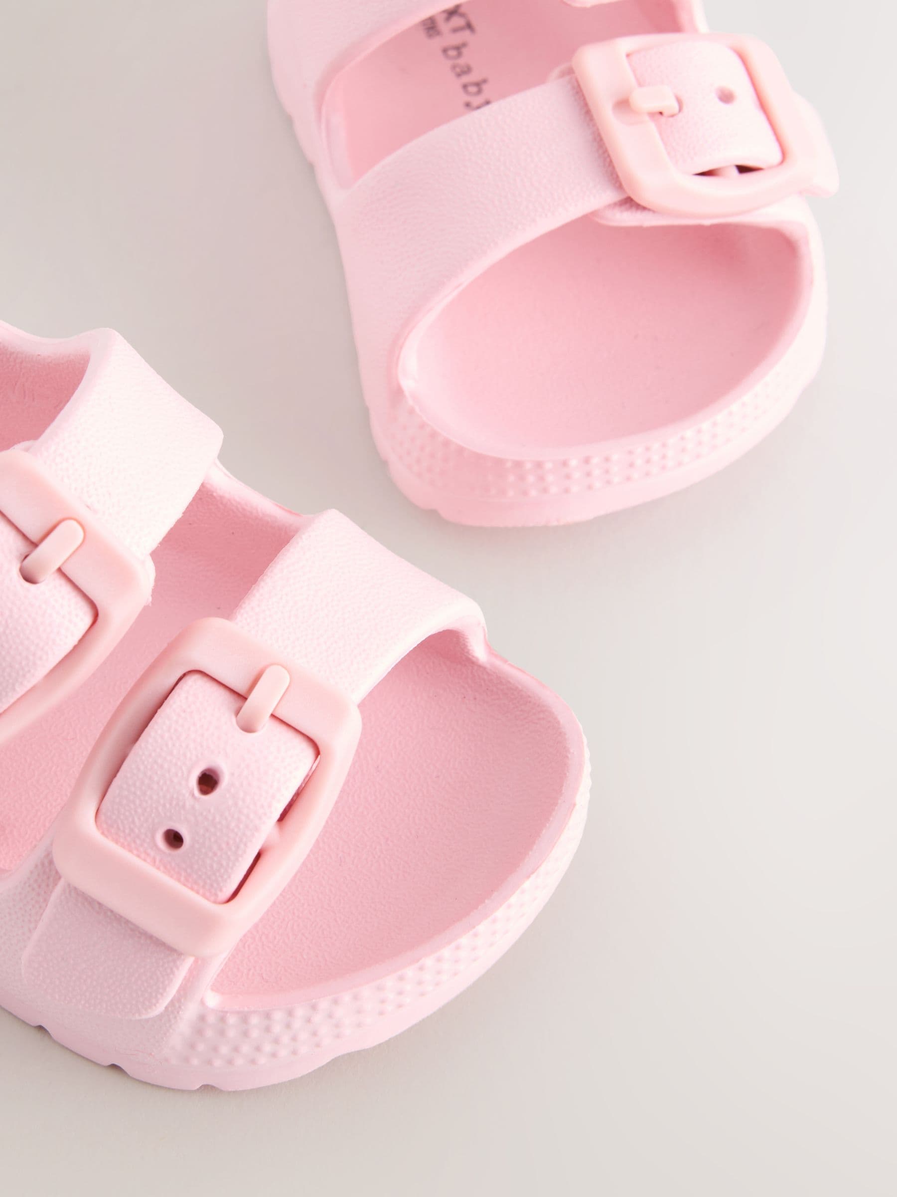 Pink Baby Double Buckle EVA Sandals (0-24mths)