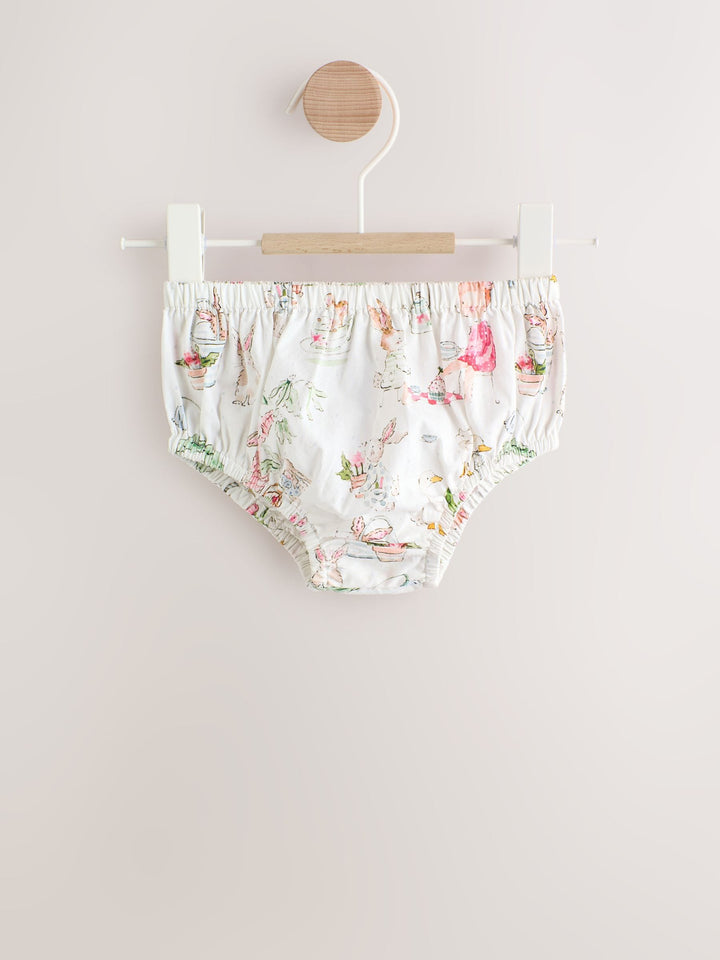White Character Woven Baby Dress and Knickers Set 2 Piece (0mths-2yrs)