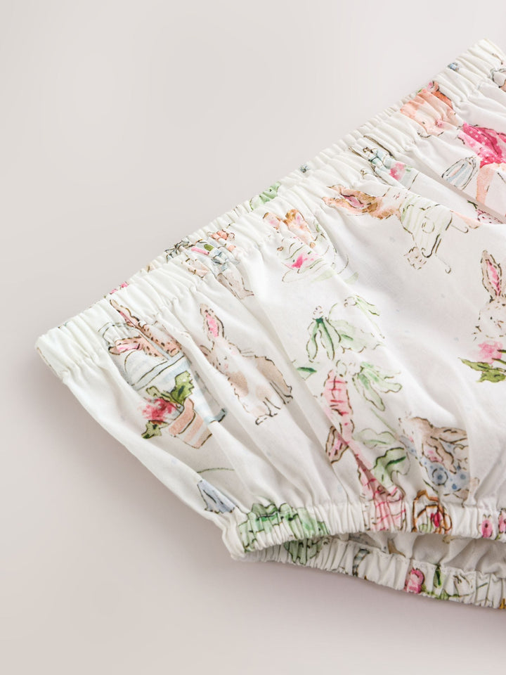 White Character Woven Baby Dress and Knickers Set 2 Piece (0mths-2yrs)