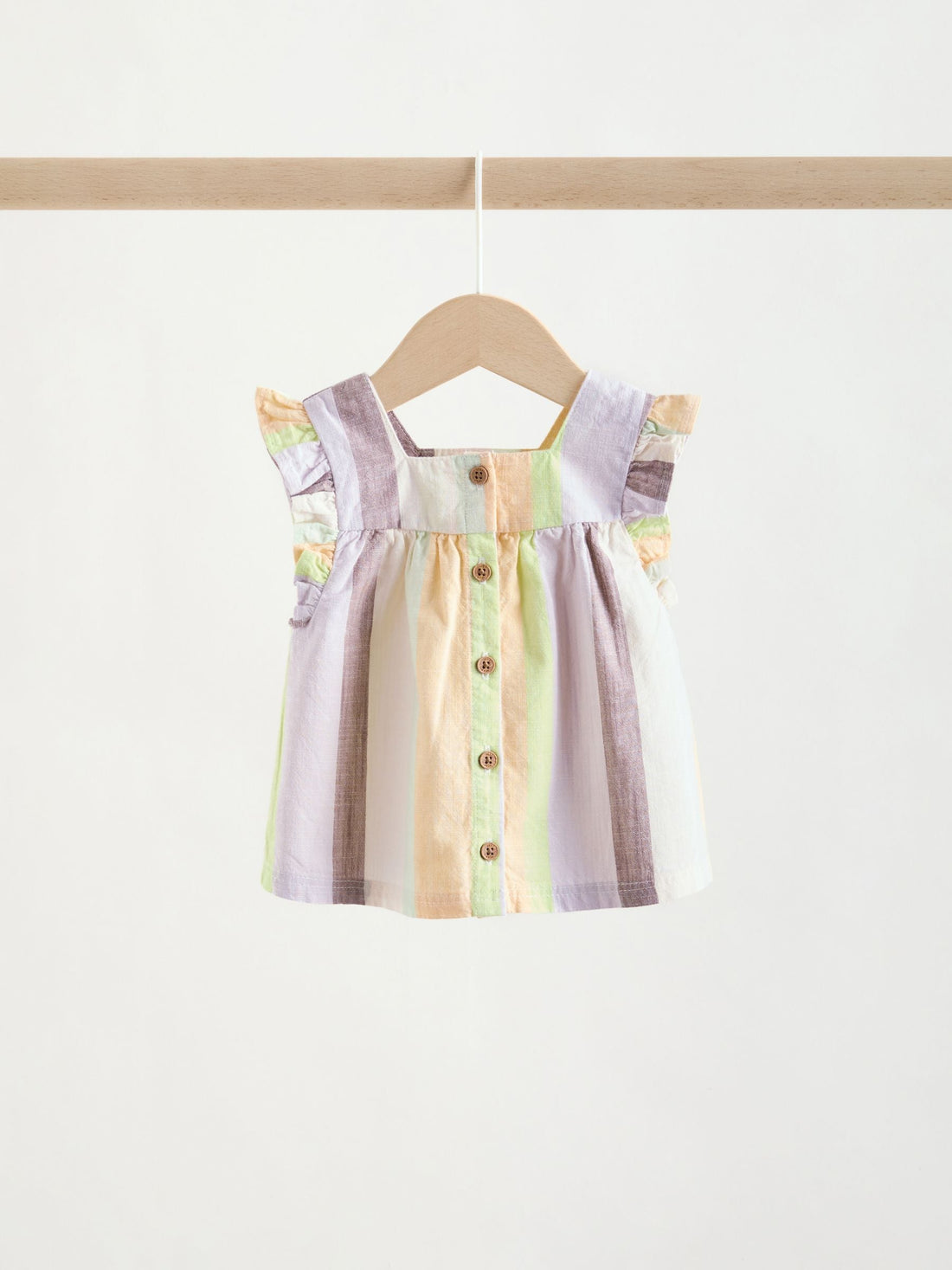 Multi Stripe Woven Baby Top and Shorts Set 2 Piece (0mths-2yrs)