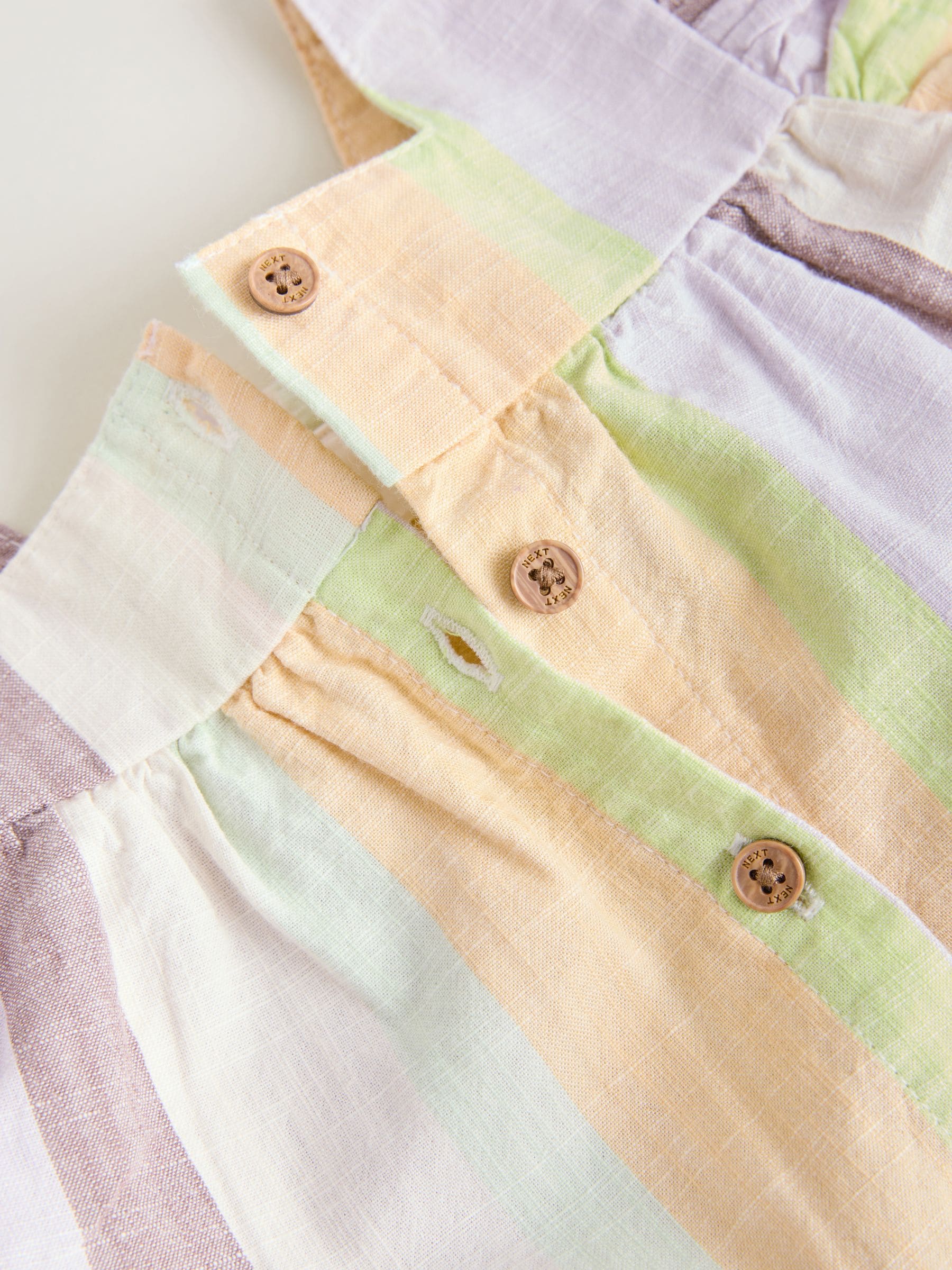 Multi Stripe Woven Baby Top and Shorts Set 2 Piece (0mths-2yrs)
