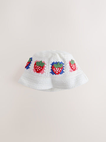 Crochet Knitted Baby Bucket Hat (0mths-2yrs)