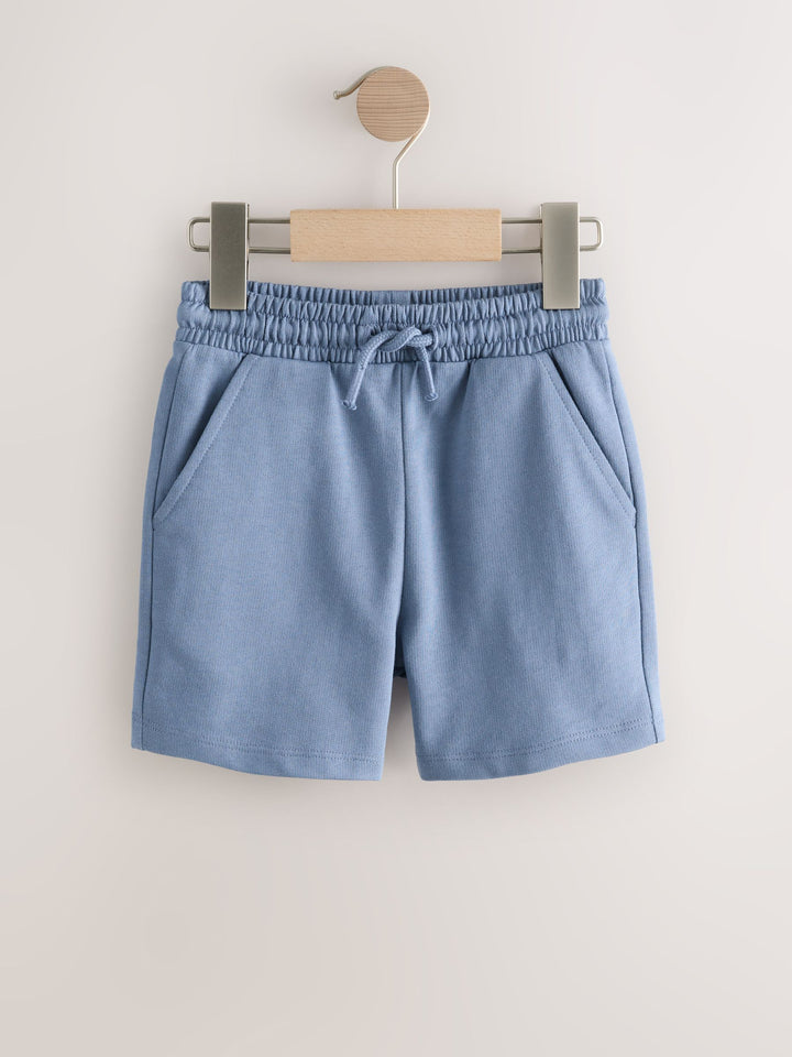 Sage Green Blue And Grey Jersey Shorts 5 Pack (3mths-7yrs)