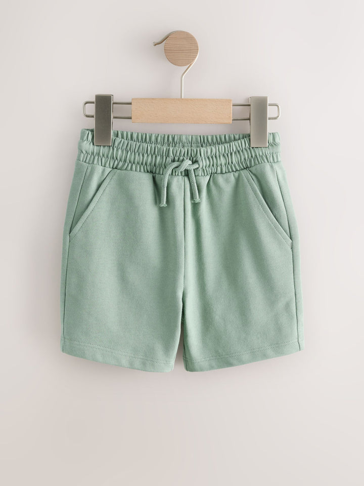 Sage Green Blue And Grey Jersey Shorts 5 Pack (3mths-7yrs)