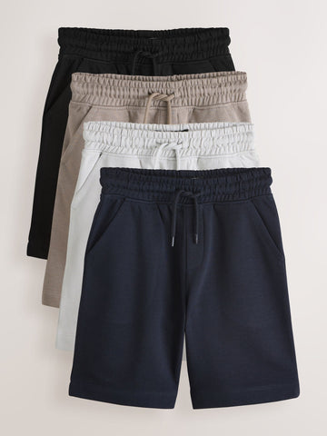 Grey/Stone/Navy/Black Loose Fit Basic Shorts (3-16yrs)