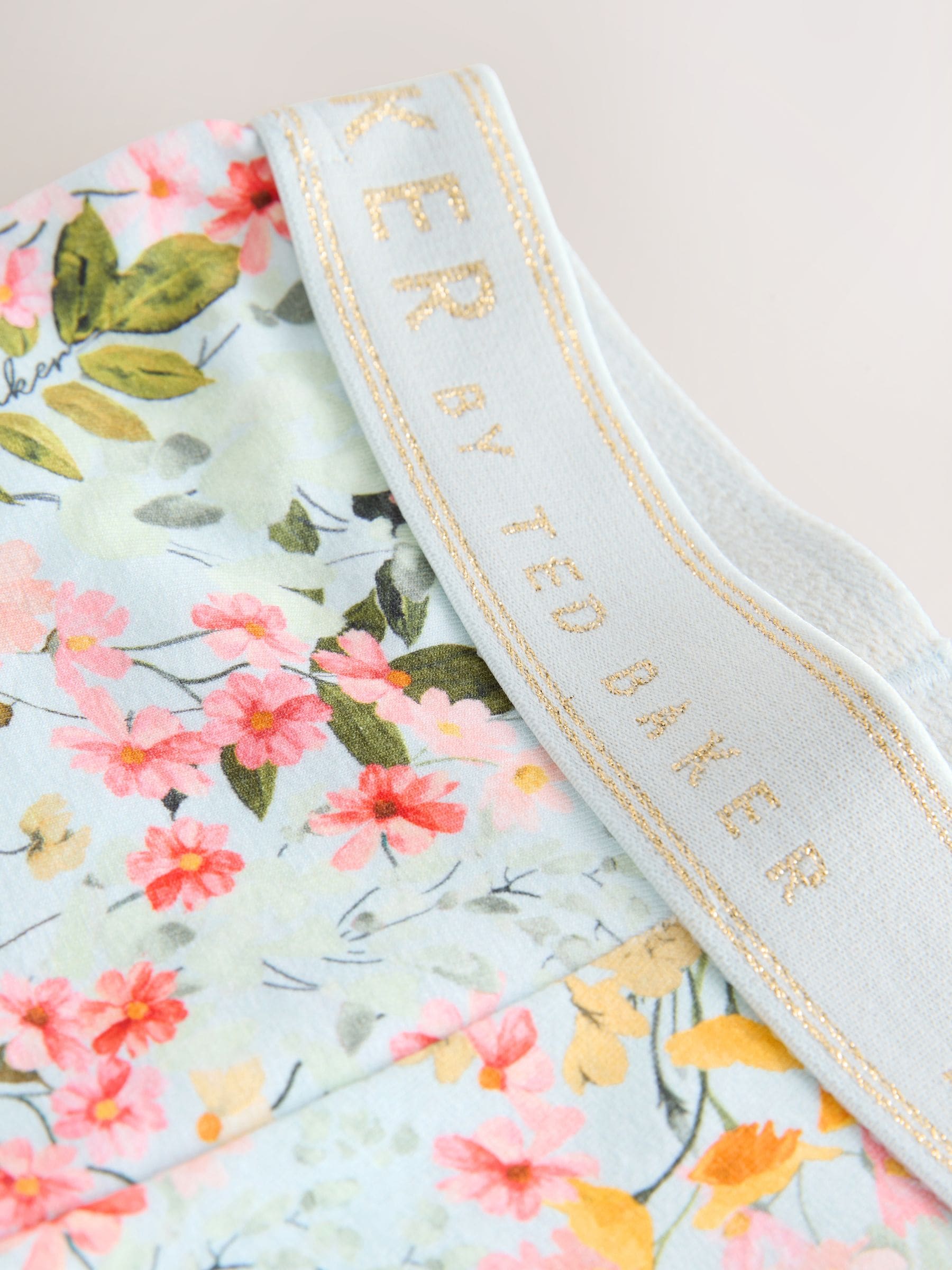 Baker by Ted Baker Broderie Sleeve T-Shirt & Floral Cycle Short 2 Piece Set