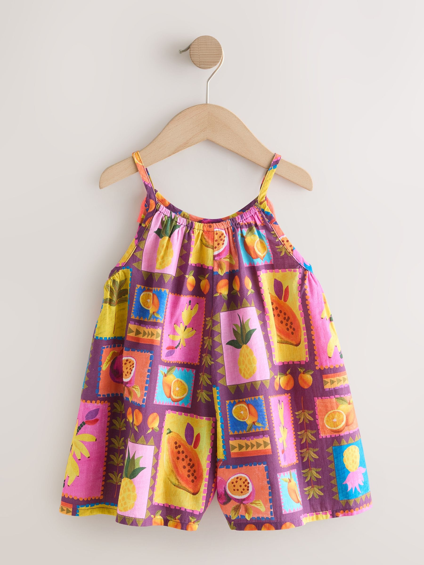 Multi Print Strappy Playsuit (3mths-10yrs)