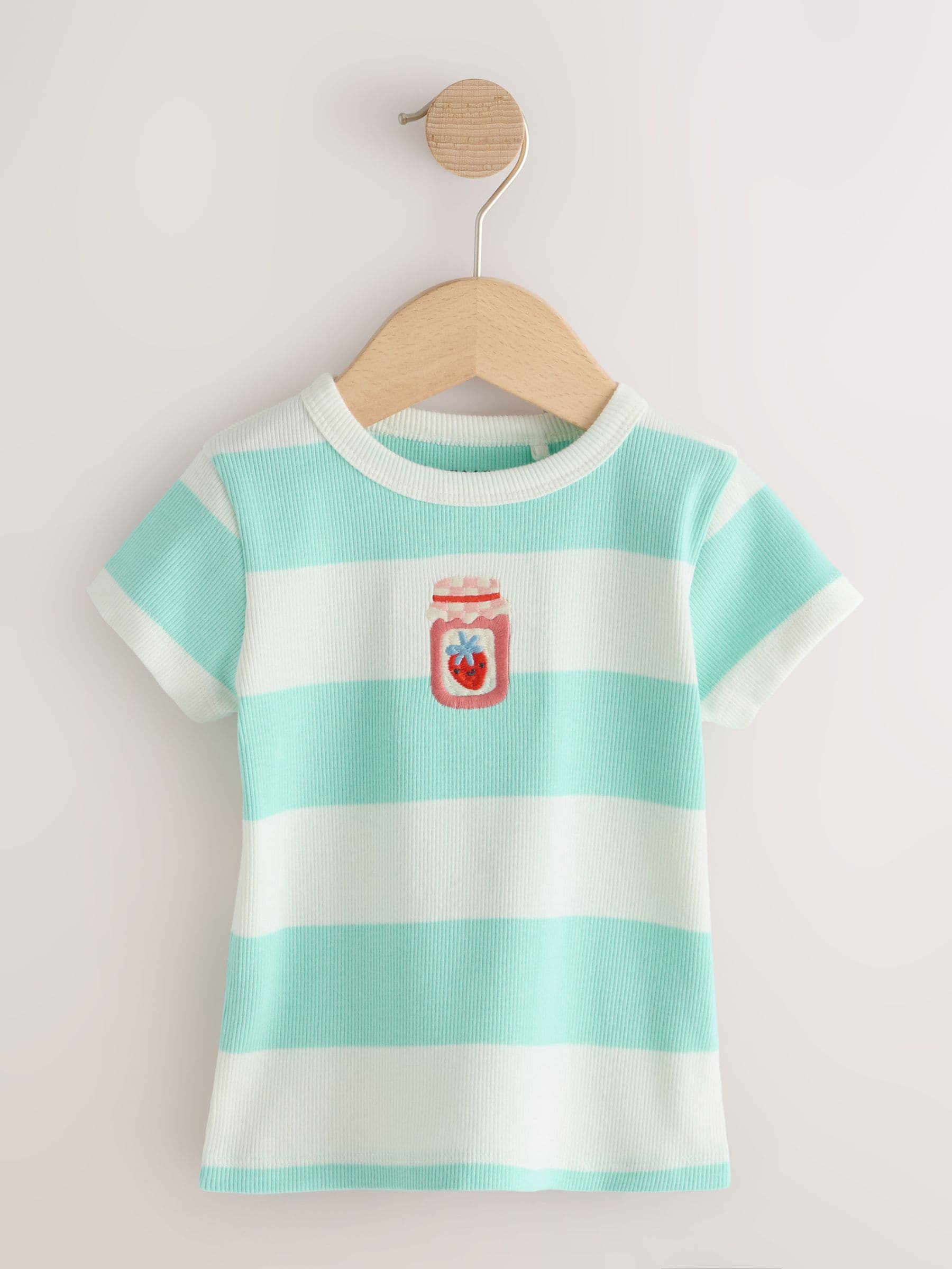 Bright Fruit Ribbed Short Sleeve Tops 5 Pack (3mths-7yrs)