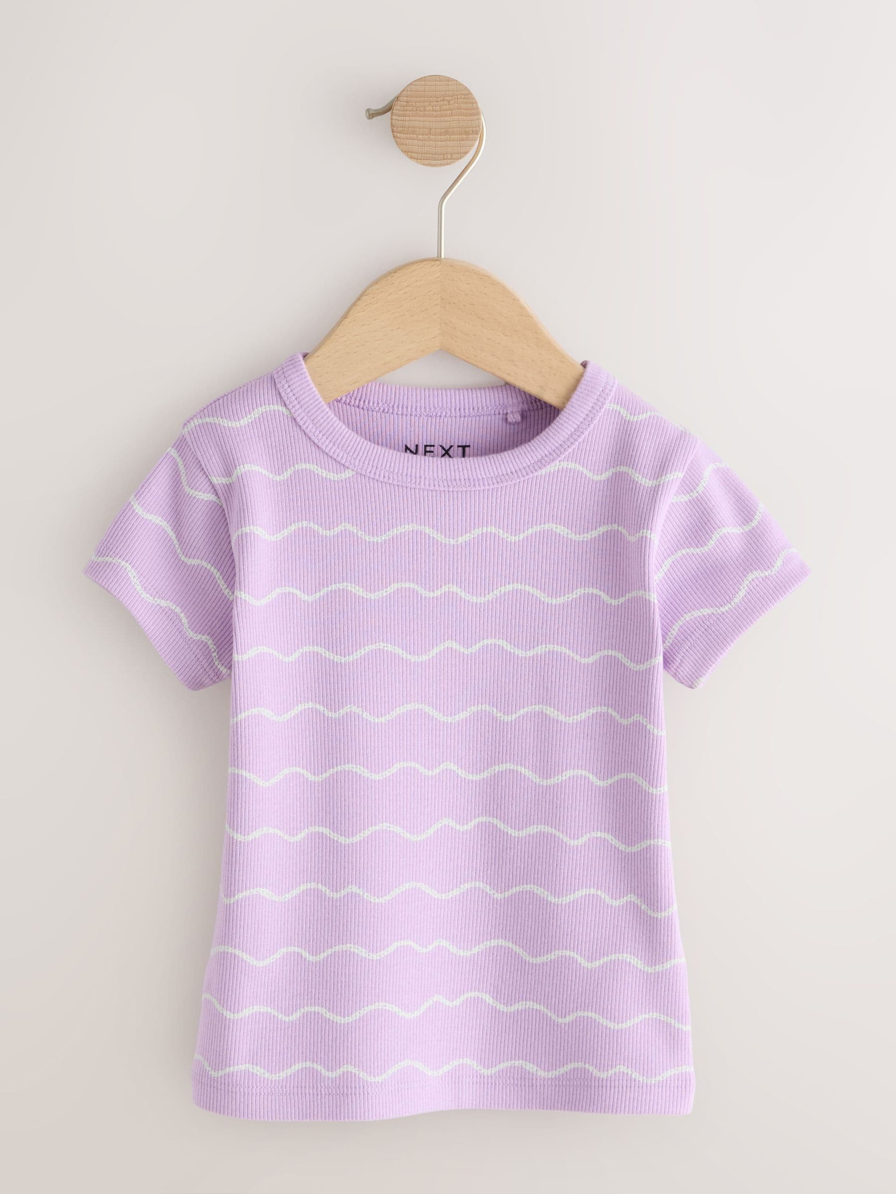 Bright Fruit Ribbed Short Sleeve Tops 5 Pack (3mths-7yrs)