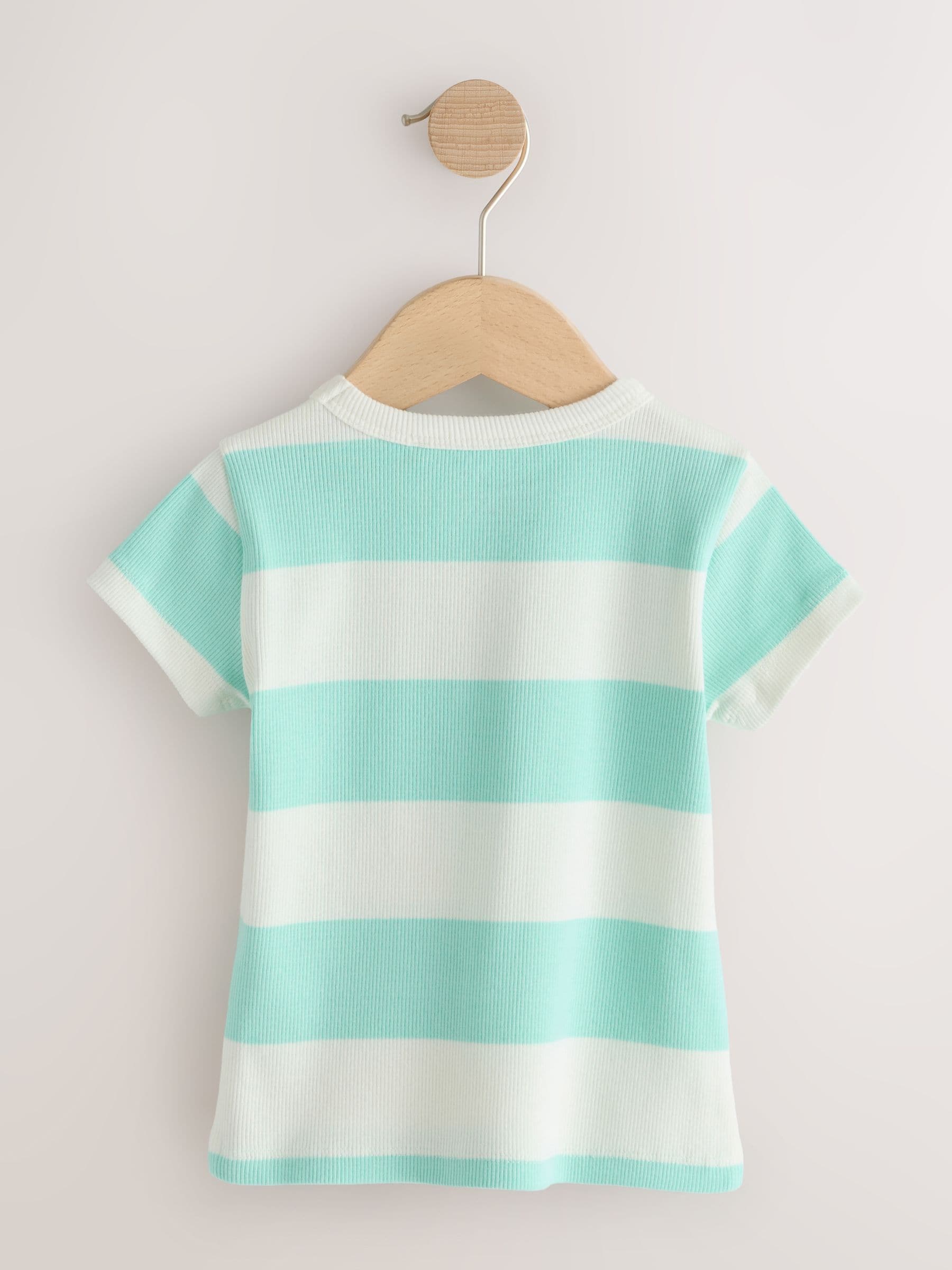 Bright Fruit Ribbed Short Sleeve Tops 5 Pack (3mths-7yrs)