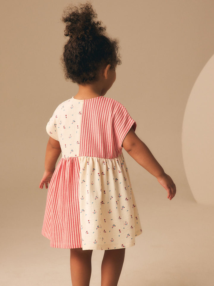 Patchwork Strawberry Jersey Dress (3mths-7yrs)