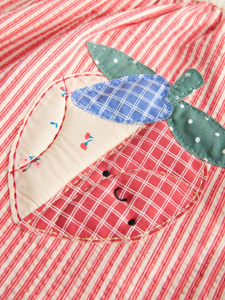 Patchwork Strawberry Jersey Dress (3mths-7yrs)