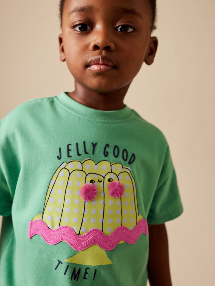 Green Jelly Character Short Sleeve T-Shirt (3mths-7yrs)