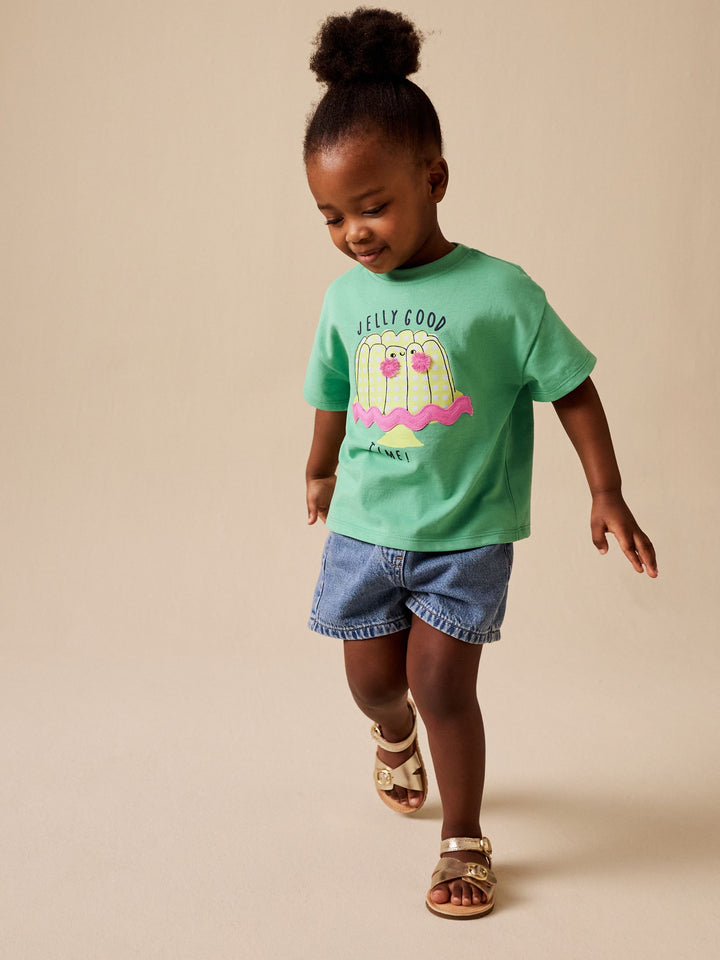Green Jelly Character Short Sleeve T-Shirt (3mths-7yrs)