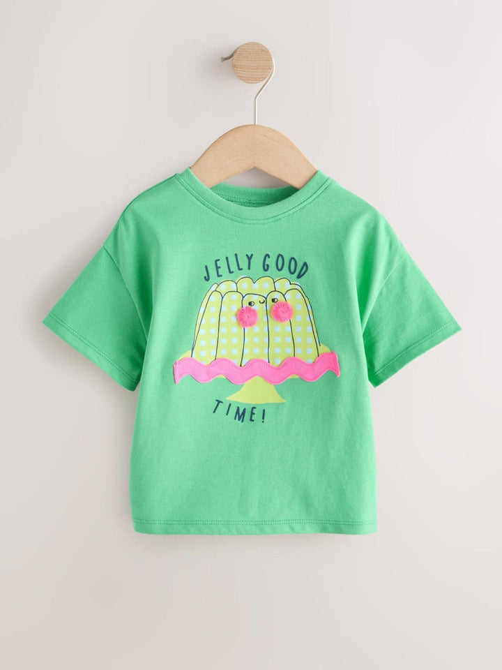 Green Jelly Character Short Sleeve T-Shirt (3mths-7yrs)