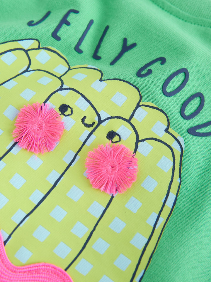 Green Jelly Character Short Sleeve T-Shirt (3mths-7yrs)
