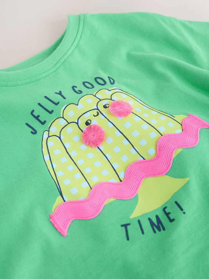 Green Jelly Character Short Sleeve T-Shirt (3mths-7yrs)