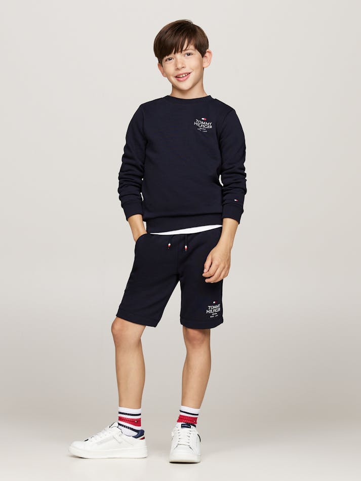 Boys 3-7 Hilfiger Logo Drawstring Sweatshorts