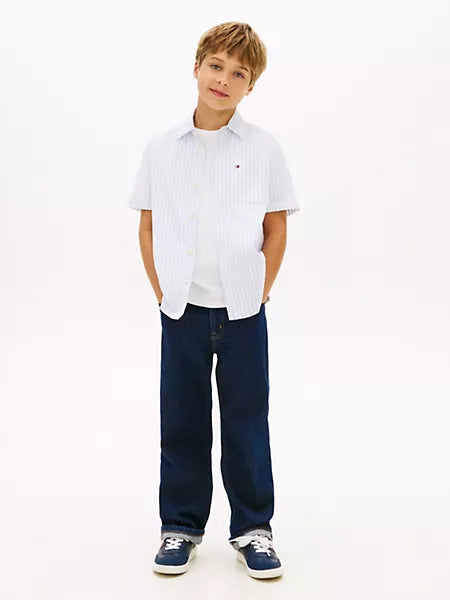 Boys Kids' Stripe Stretch Pocket Shirt Tommy Hilfiger