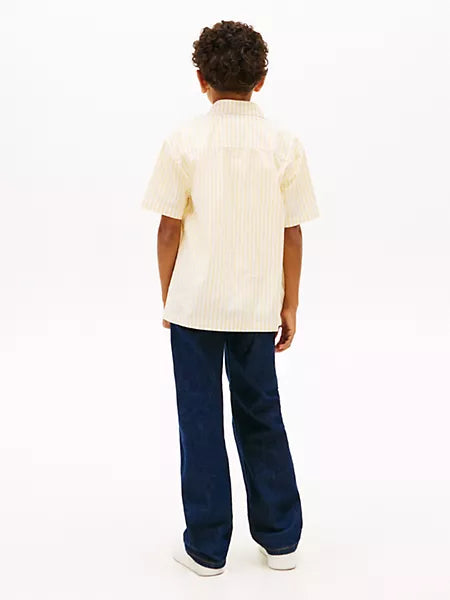 Boys Kids' Stripe Stretch Pocket Shirt Tommy Hilfiger