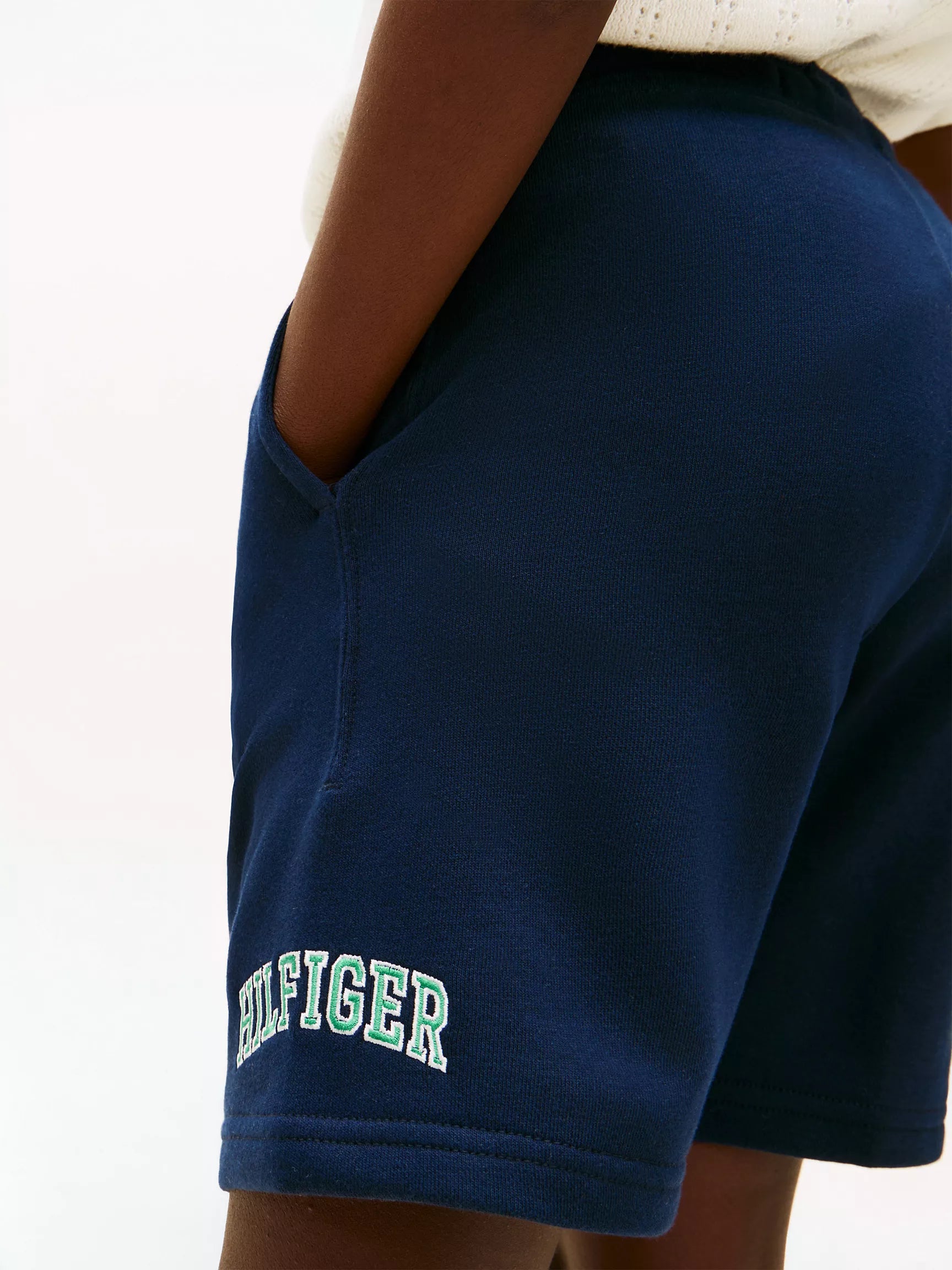 Kids' Hilfiger Logo Wide Leg Sweatshort