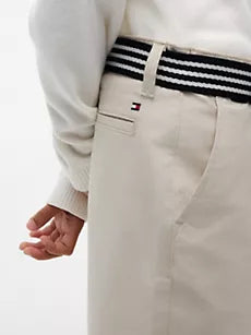 Kids' Belted Baggy Stretch Chino Short