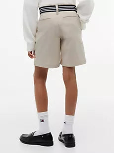 Kids' Belted Baggy Stretch Chino Short
