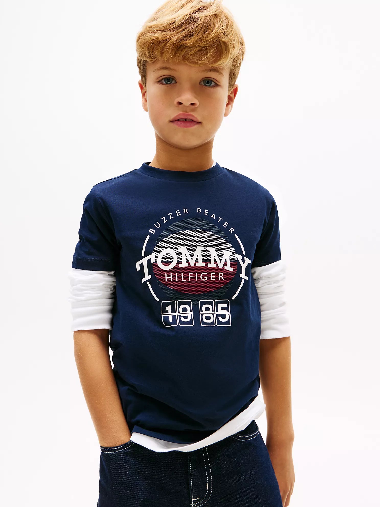 Boys Kids' 1985 Basketball Graphic T-Shirt Tommy Hilfiger