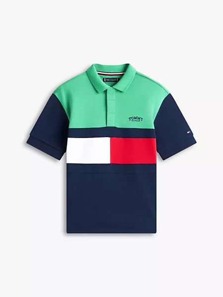 Boys Kids' Colorblock Rugby Polo Sz 14