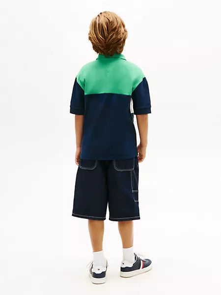 Boys Kids' Colorblock Rugby Polo Sz 14