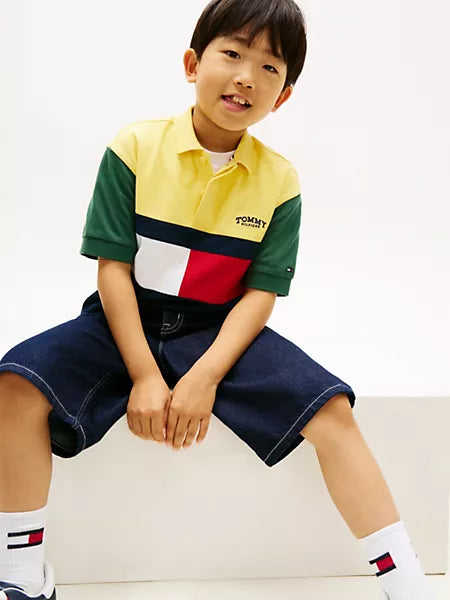 Boys Kids' Colorblock Rugby Polo Tommy Hilfiger