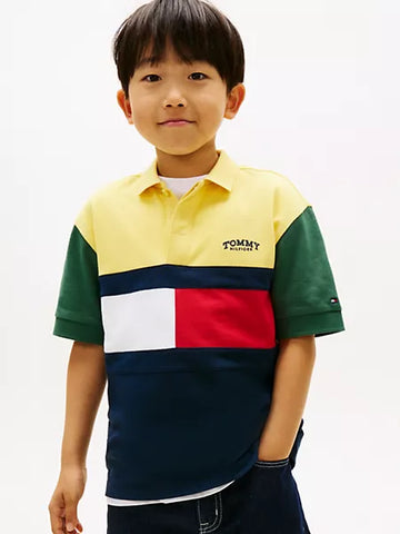 Boys Kids' Colorblock Rugby Polo Tommy Hilfiger