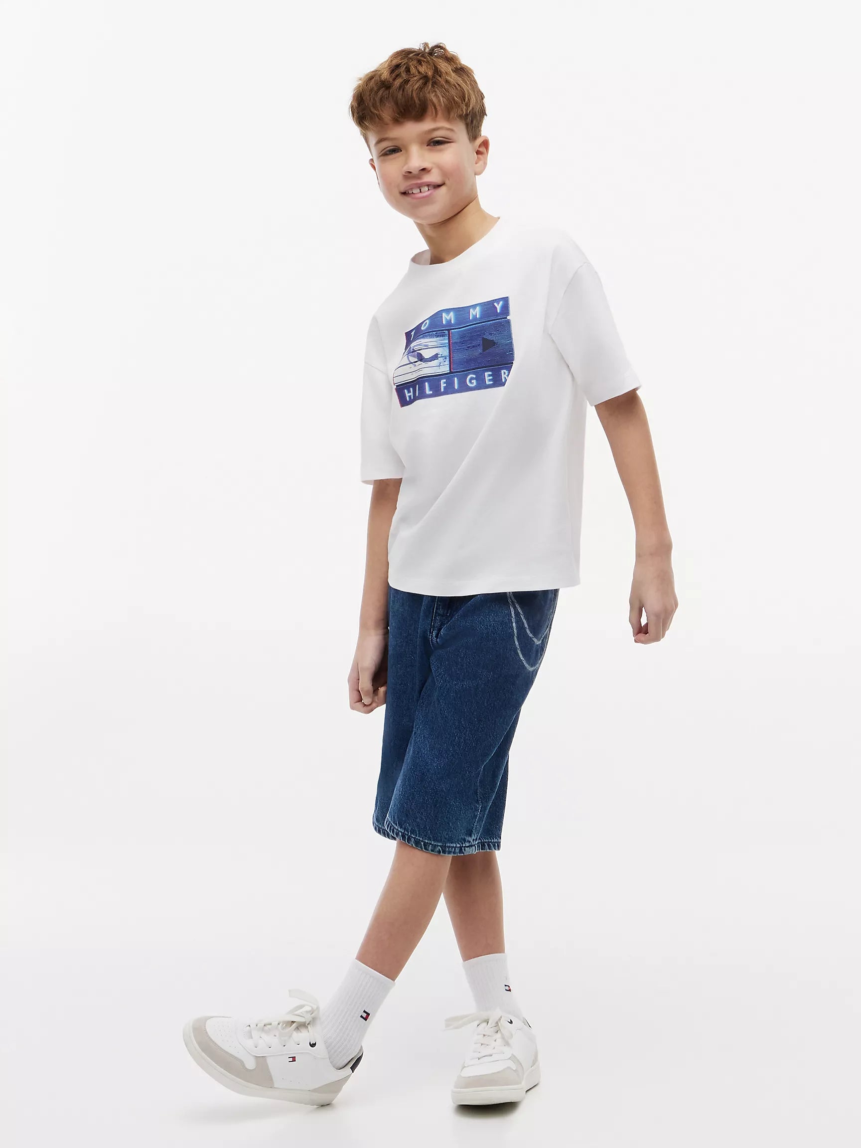 Kids' Tommy Graffiti Logo T-Shirt