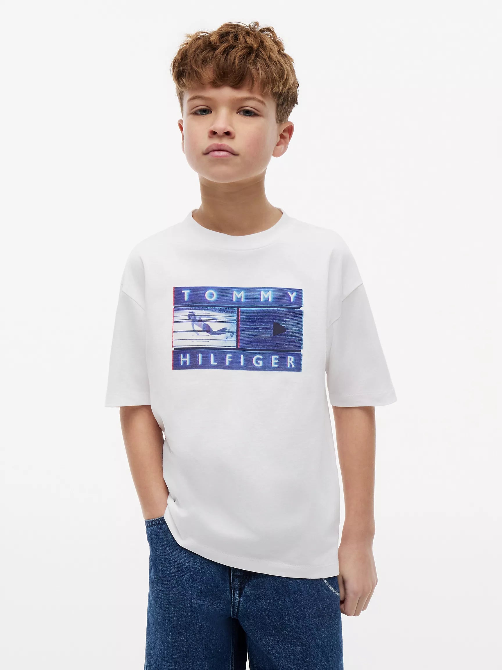 Kids' Tommy Graffiti Logo T-Shirt