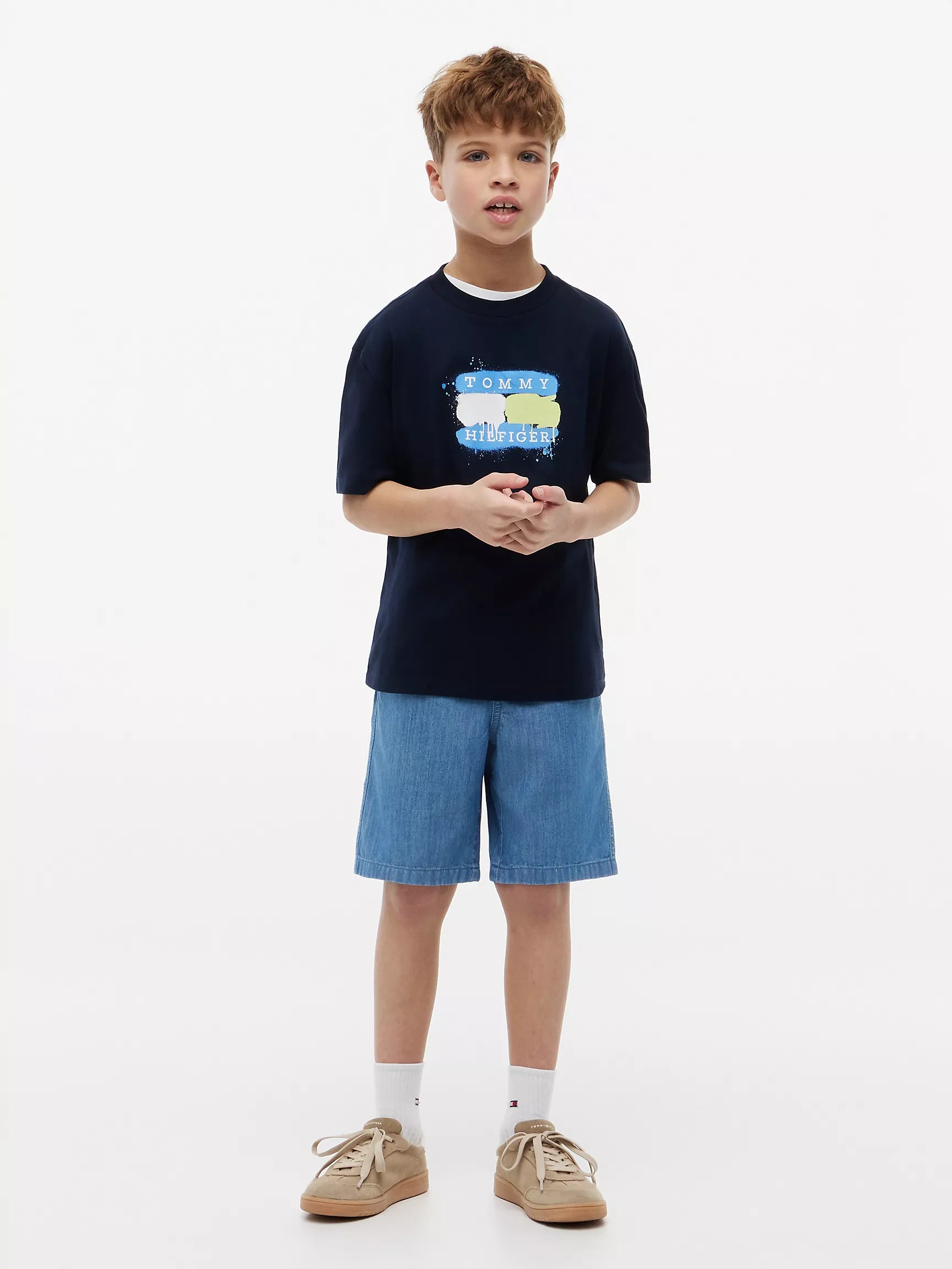 Kids' Tommy Graffiti Logo T-Shirt