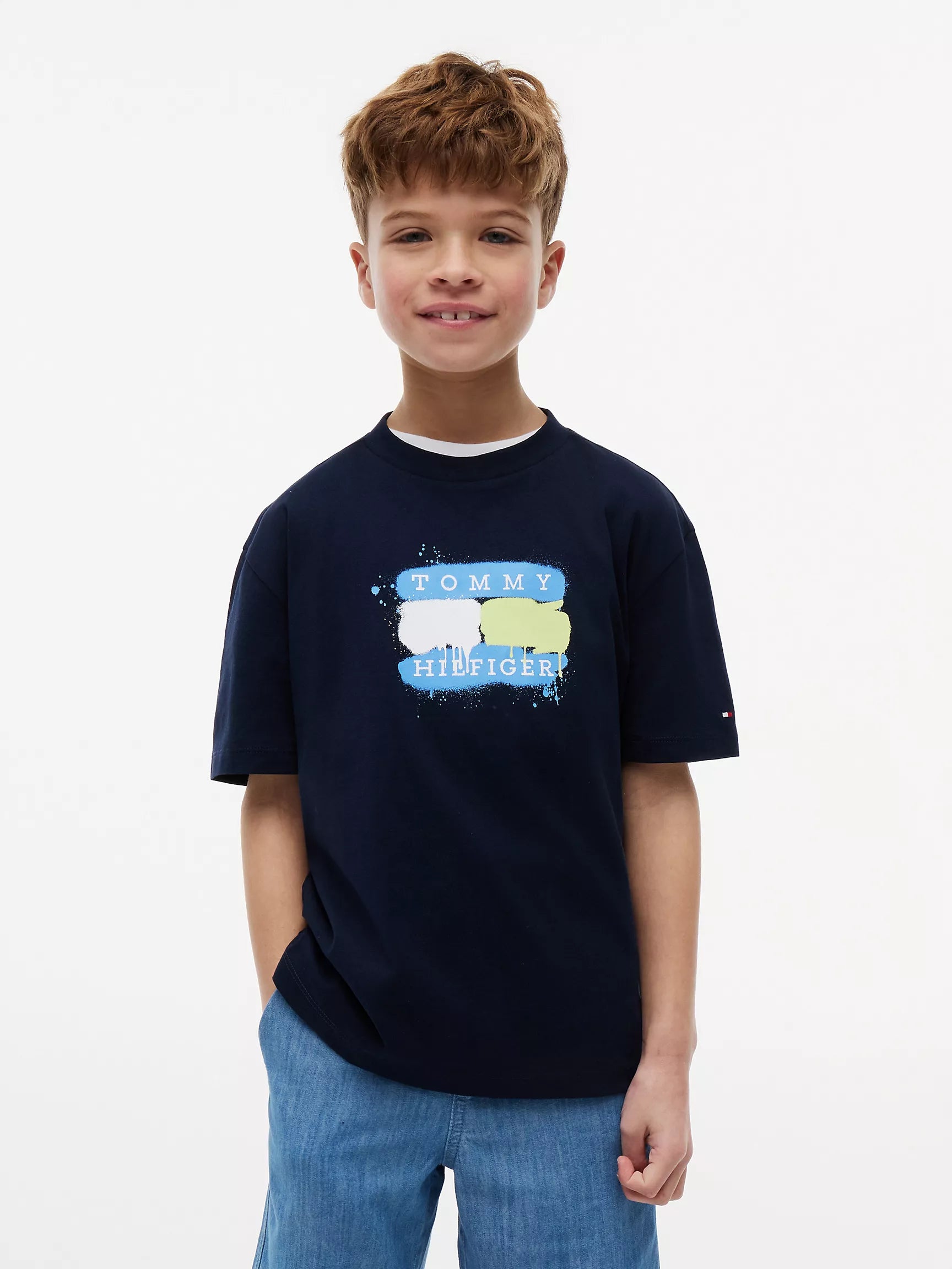 Kids' Tommy Graffiti Logo T-Shirt