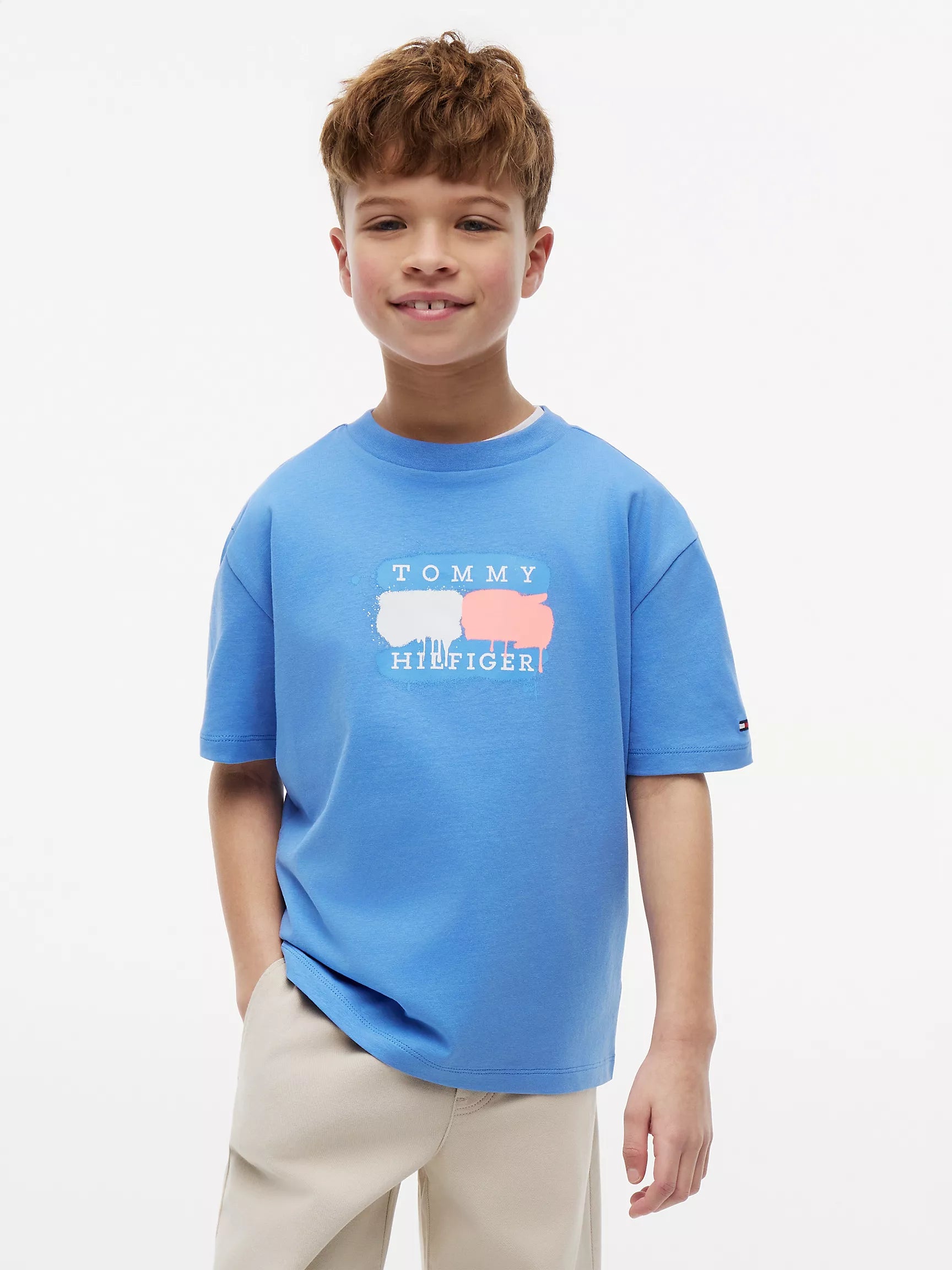 Kids' Tommy Graffiti Logo T-Shirt