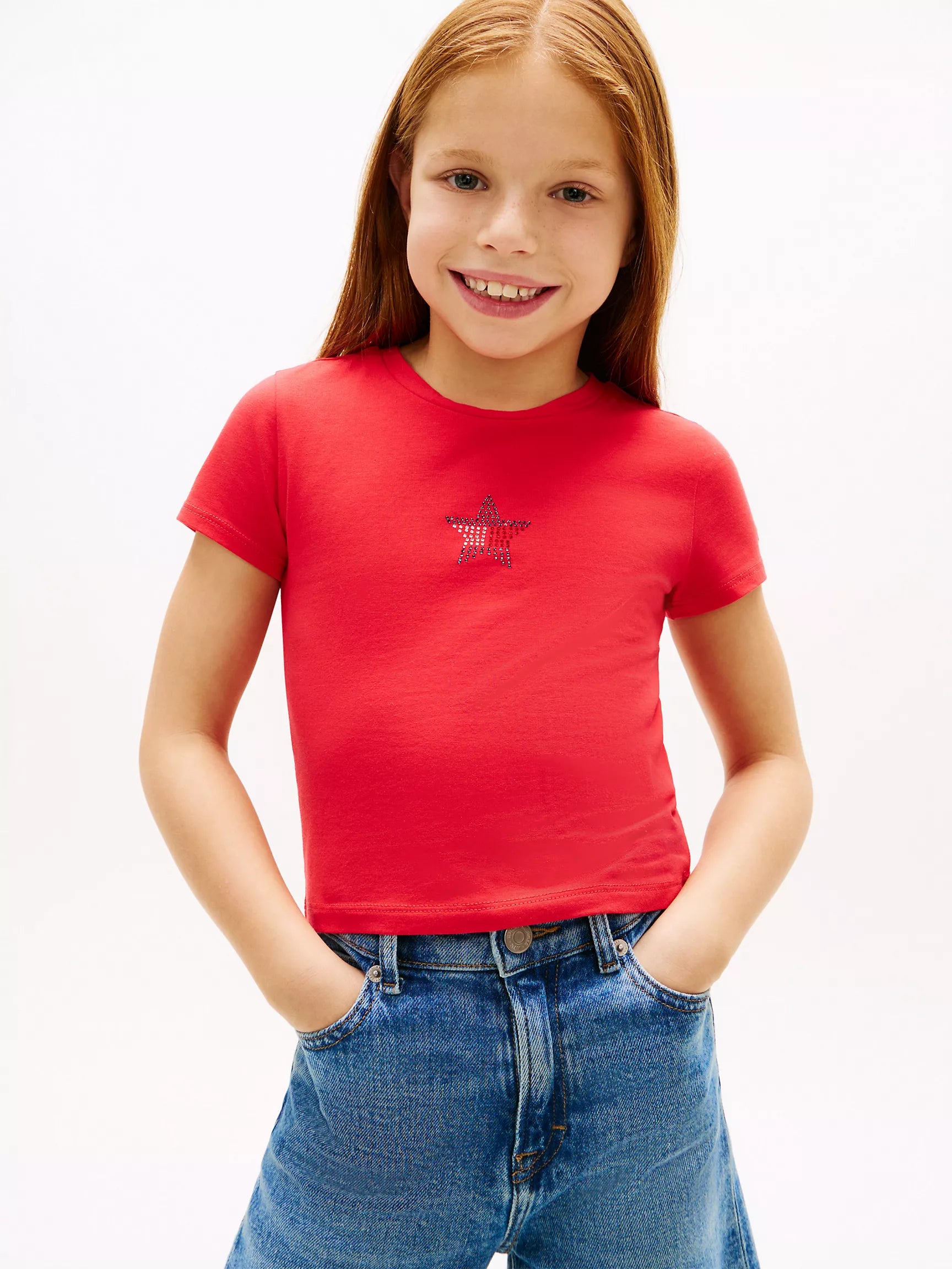 Kids' Rhinestone Star Flag T-Shirt