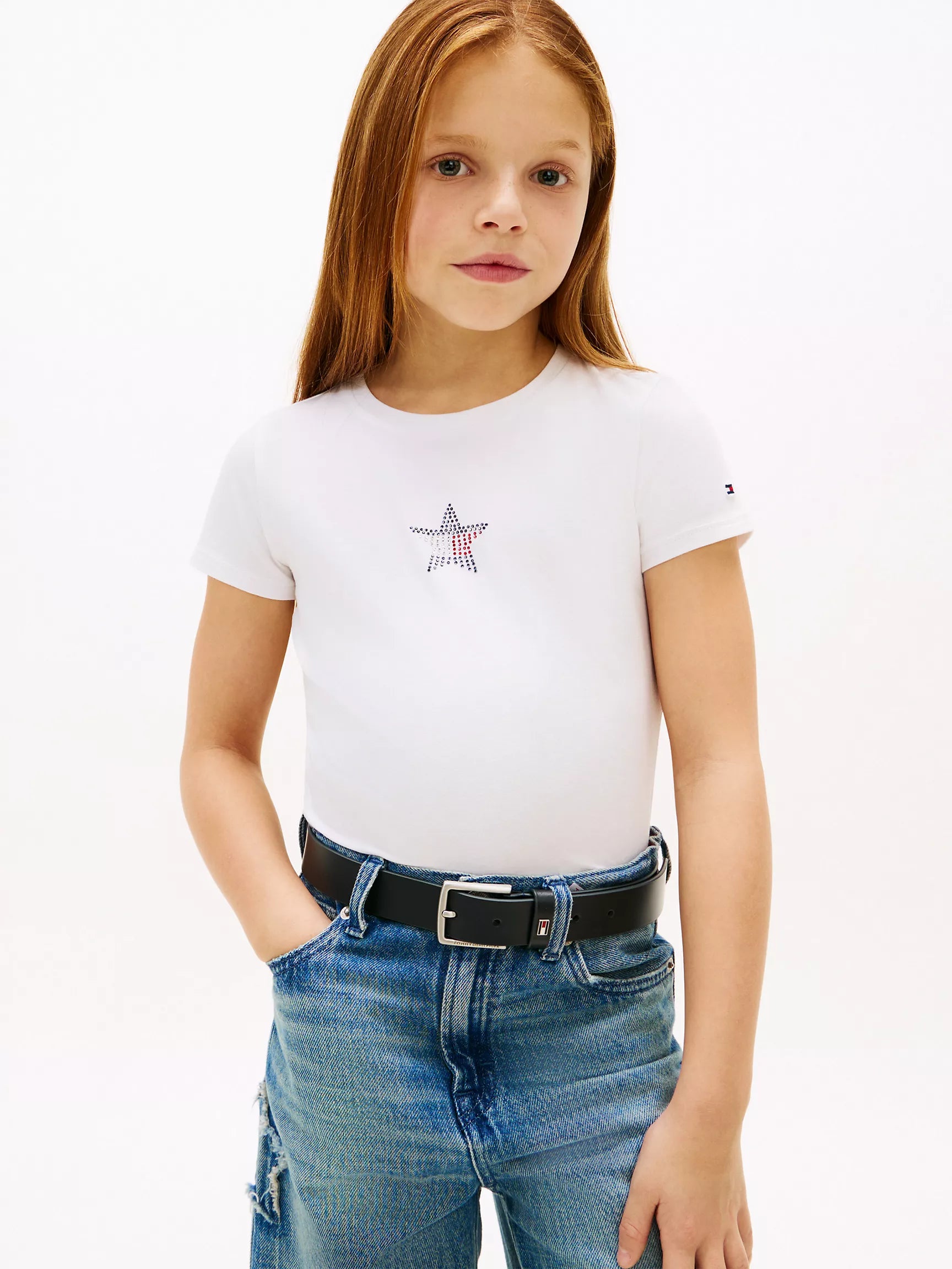 Kids' Rhinestone Star Flag T-Shirt
