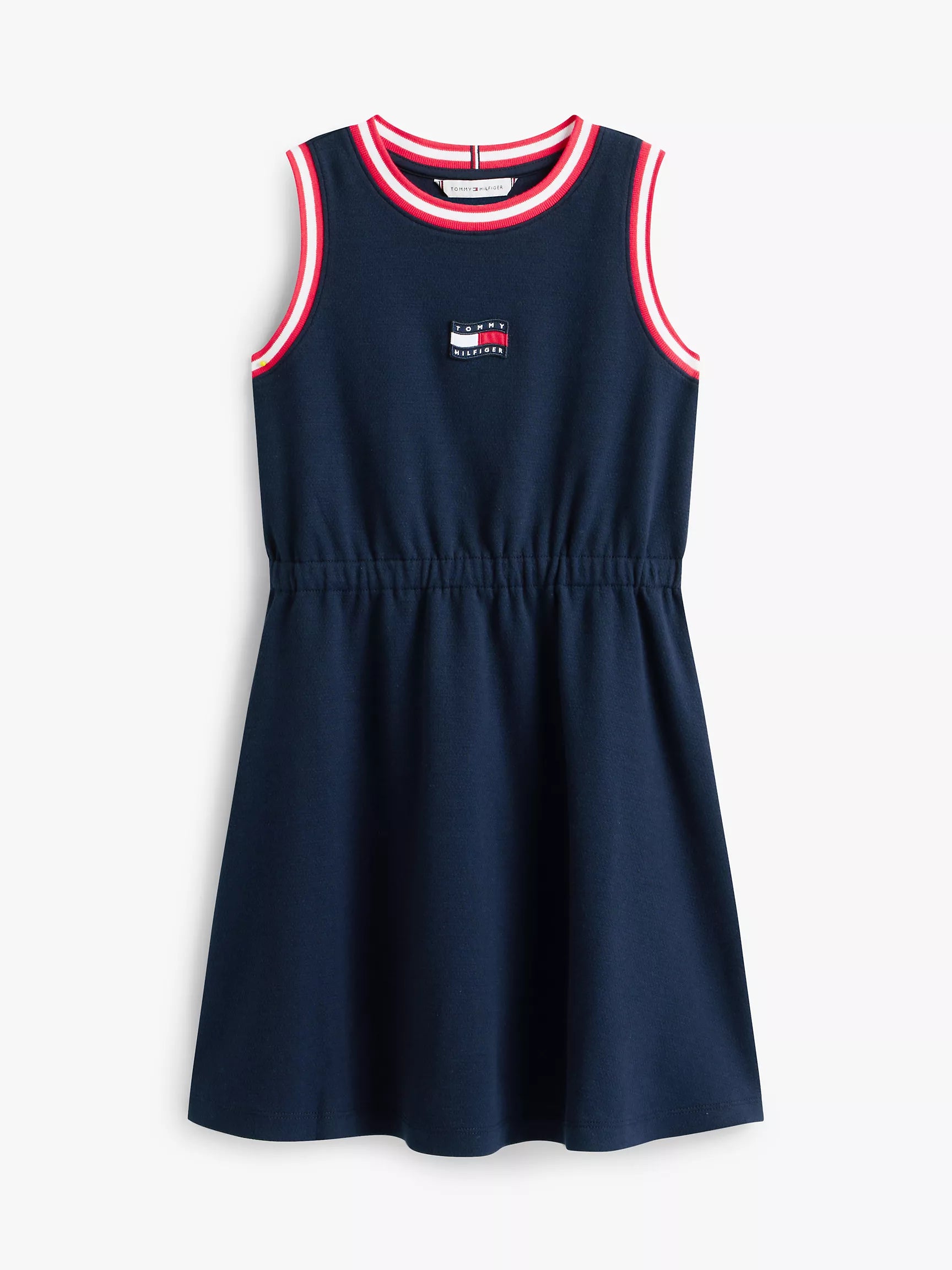 Kids' Wavy Flag Logo Sleeveless Dress