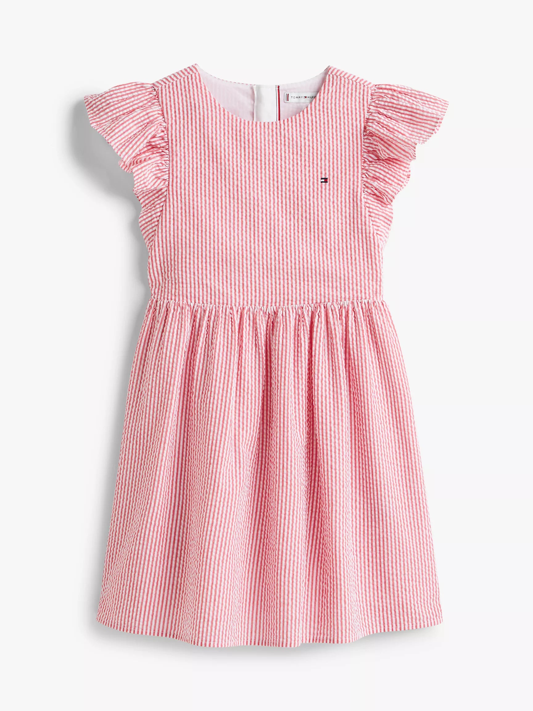 Kids' Striped Flutter Seersucker Dress 16