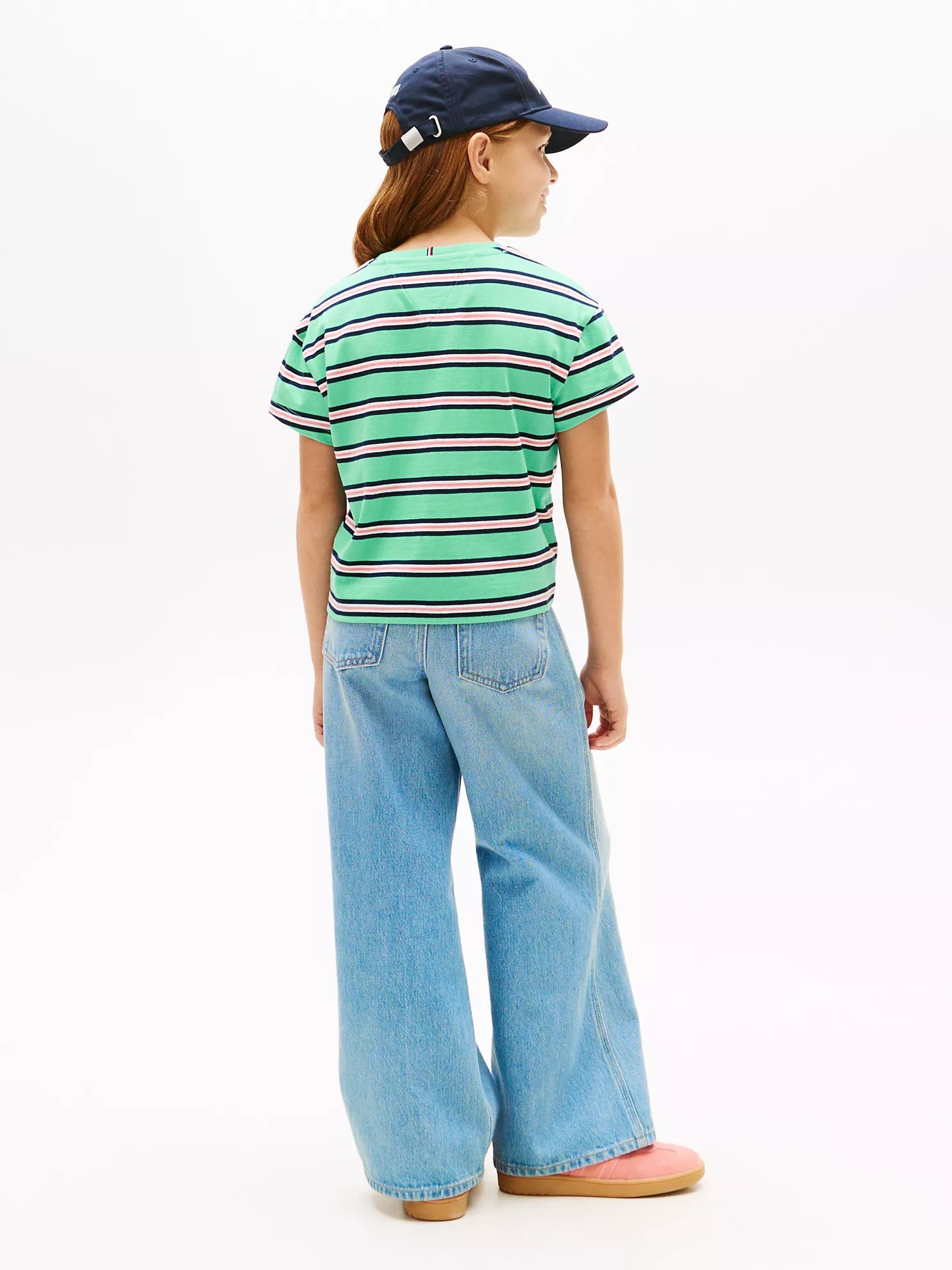 Girls  Stripe Pocket T-Shirt