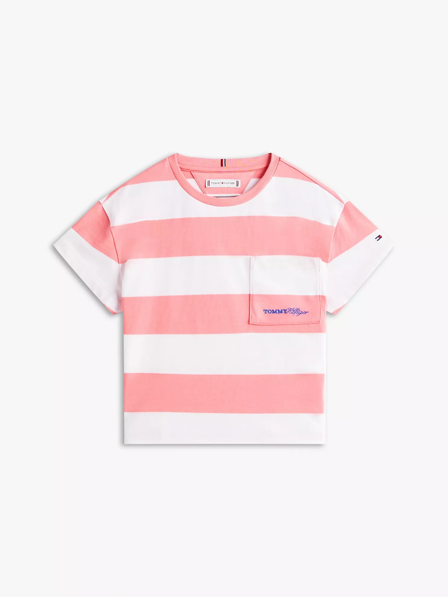 Girls  Stripe Pocket T-Shirt