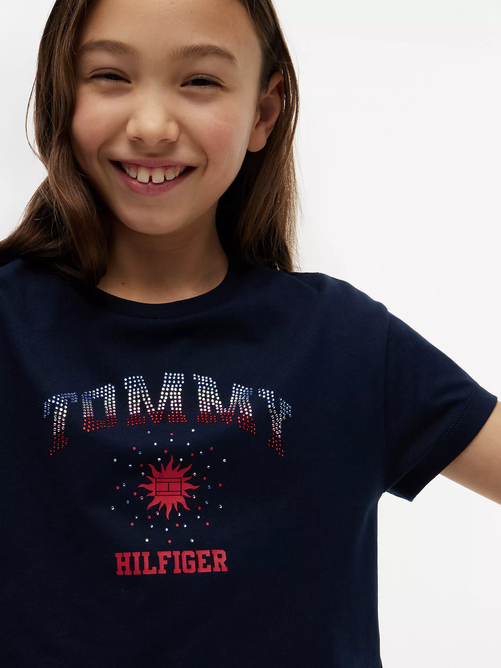 Kids' Rhinestone Tommy Logo T-Shirt
