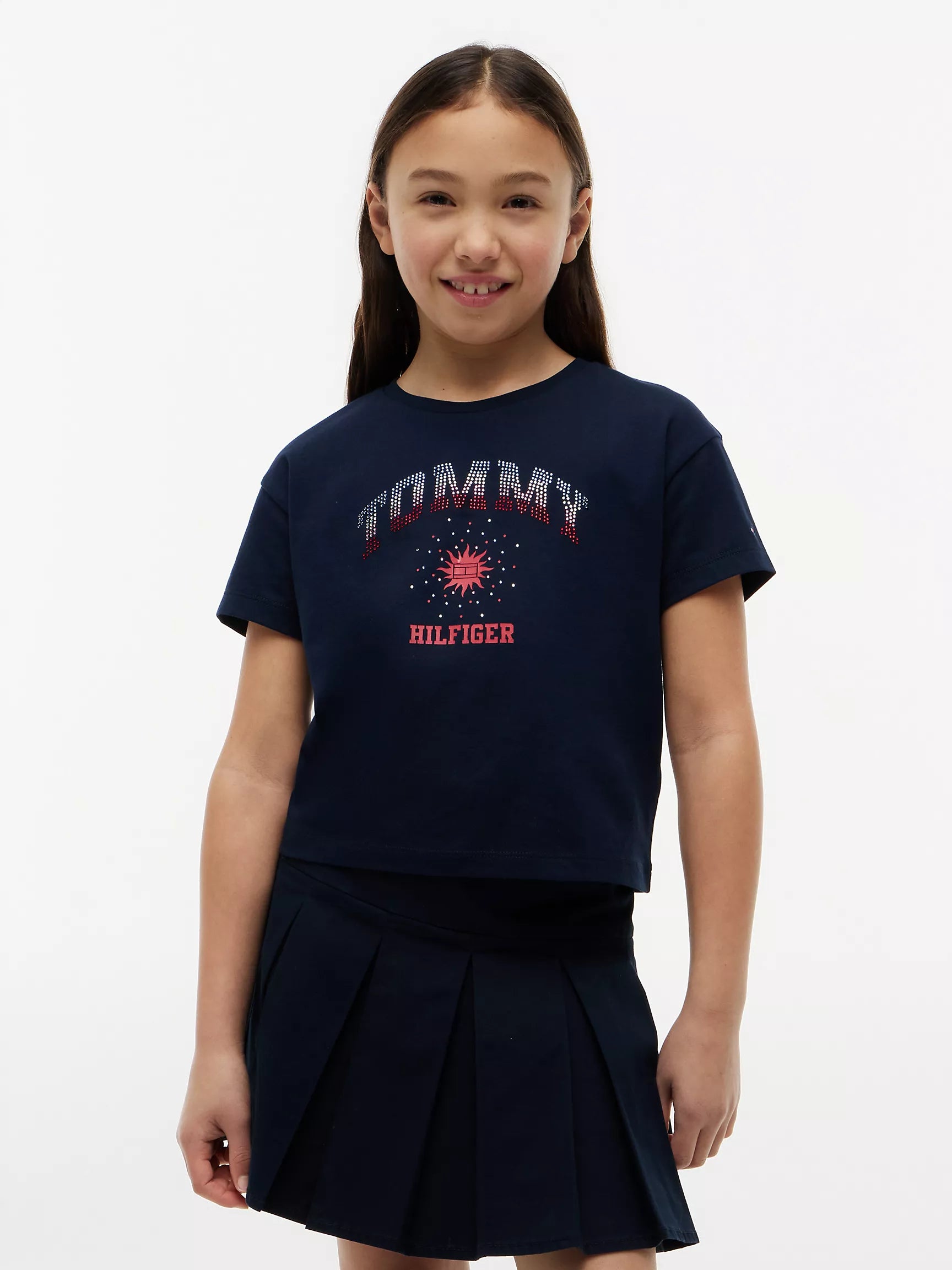 Kids' Rhinestone Tommy Logo T-Shirt