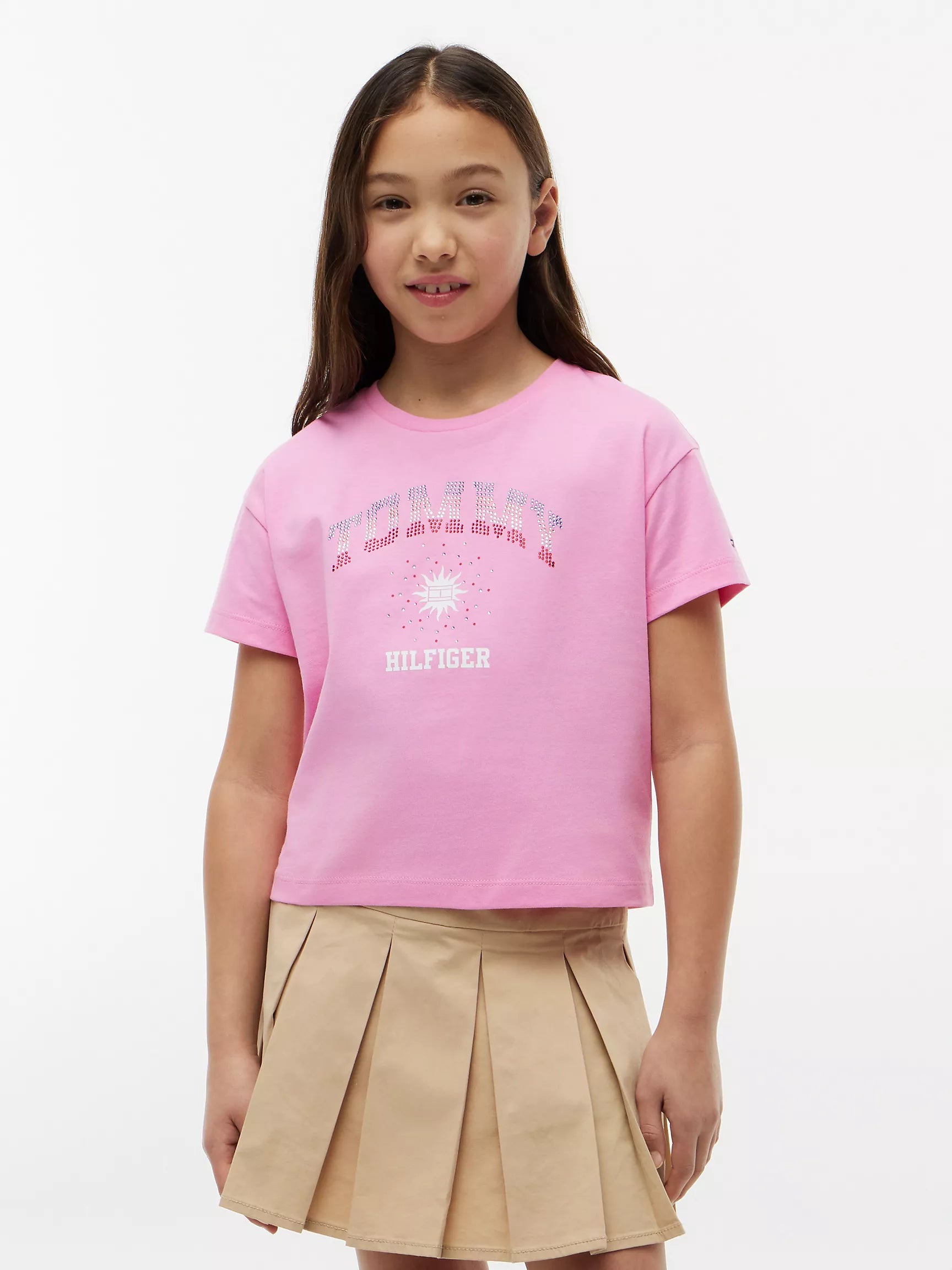 Kids' Rhinestone Tommy Logo T-Shirt