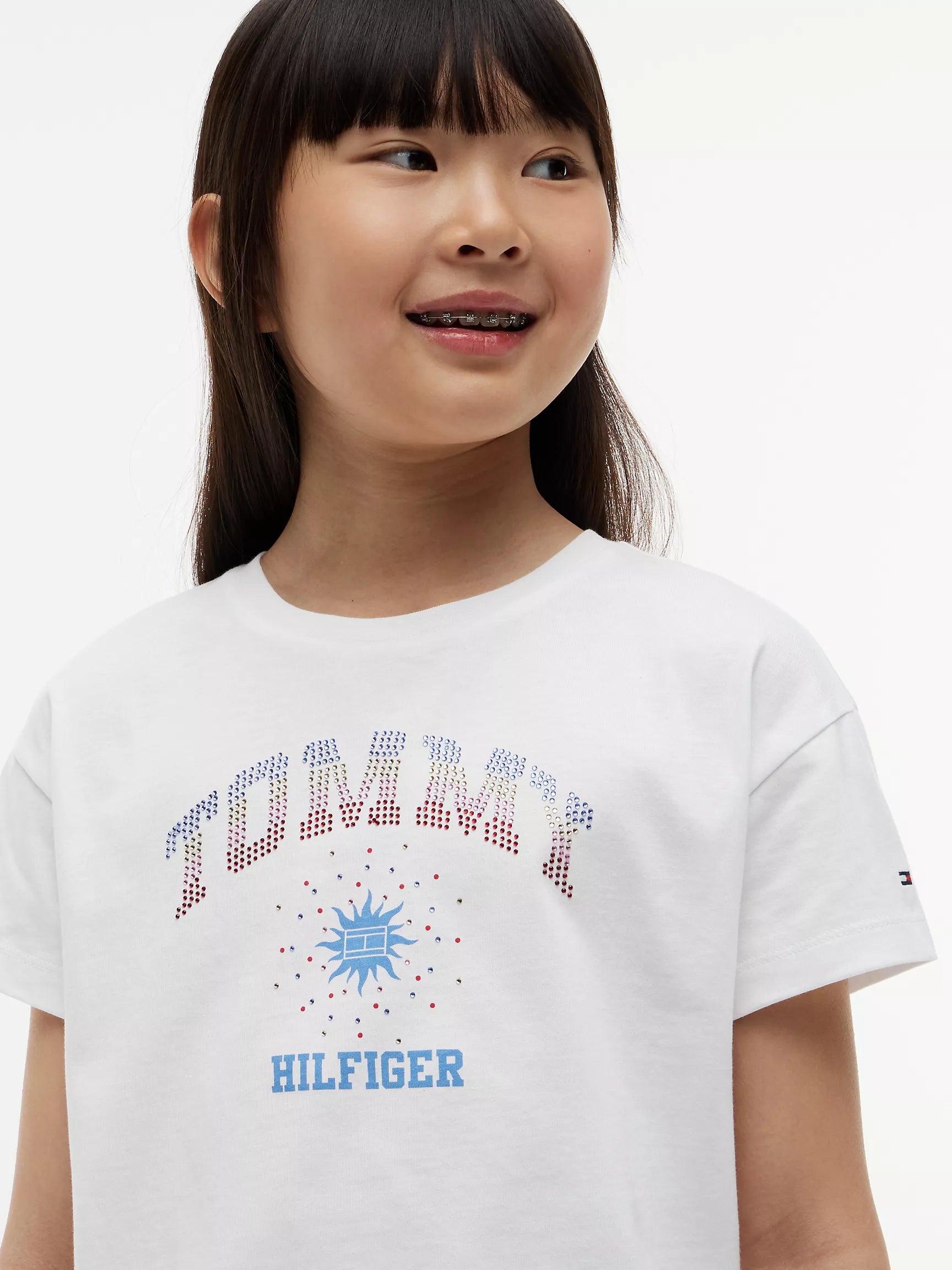 Kids' Rhinestone Tommy Logo T-Shirt