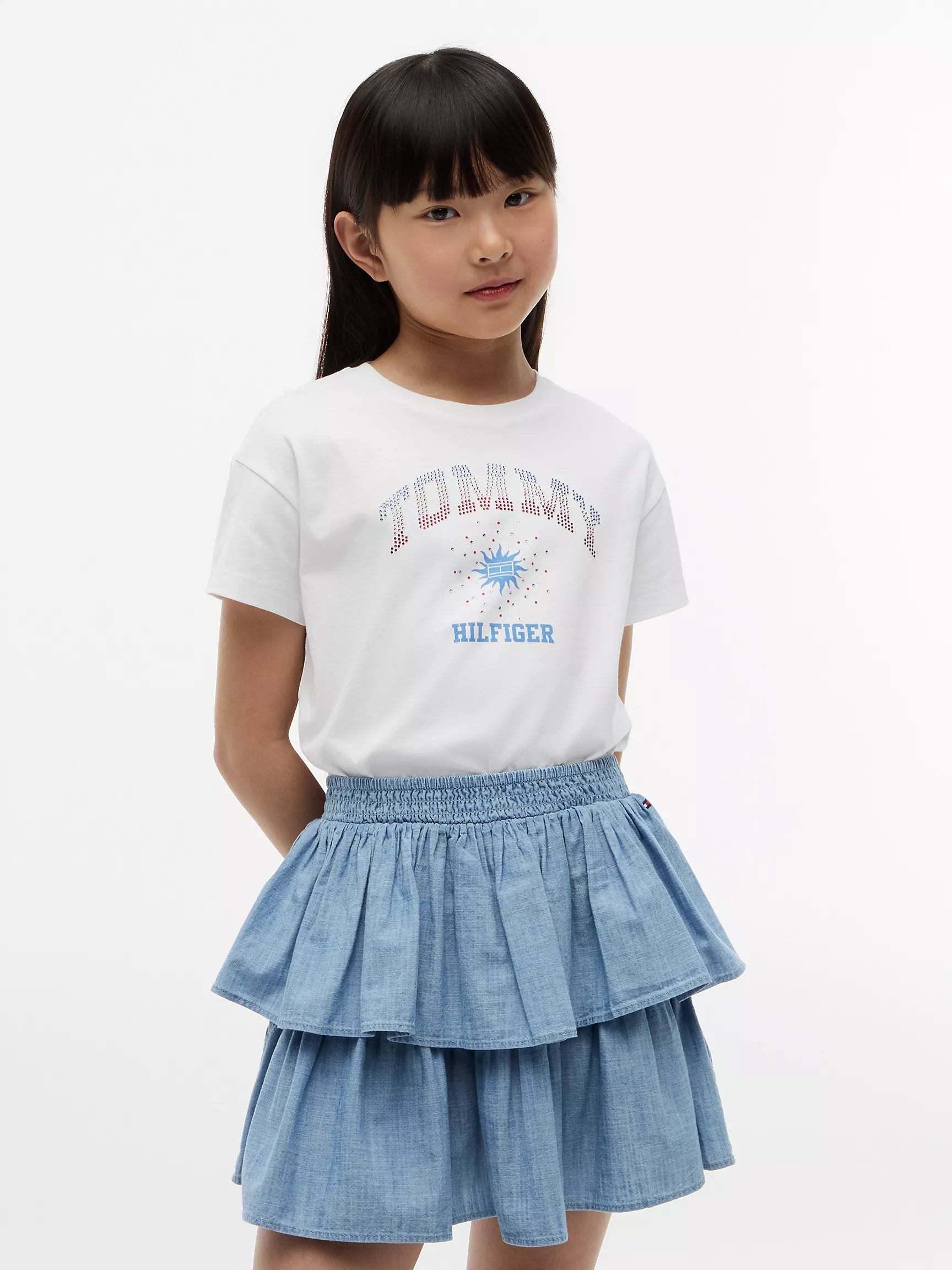 Kids' Rhinestone Tommy Logo T-Shirt